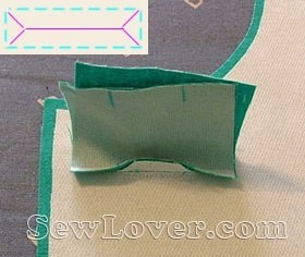 Обтачная петля в рамку: мастер-класс