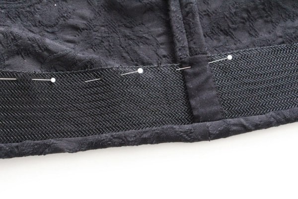 Обработка низа изделия