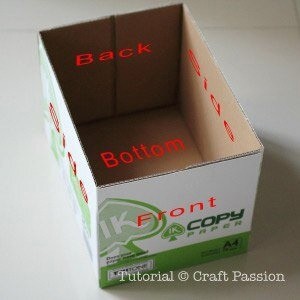 Ящики для хранения из картонных коробок