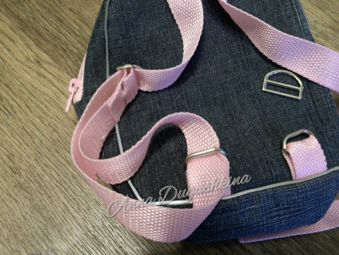 Шьем рюкзачок для девочки из старых джинсов