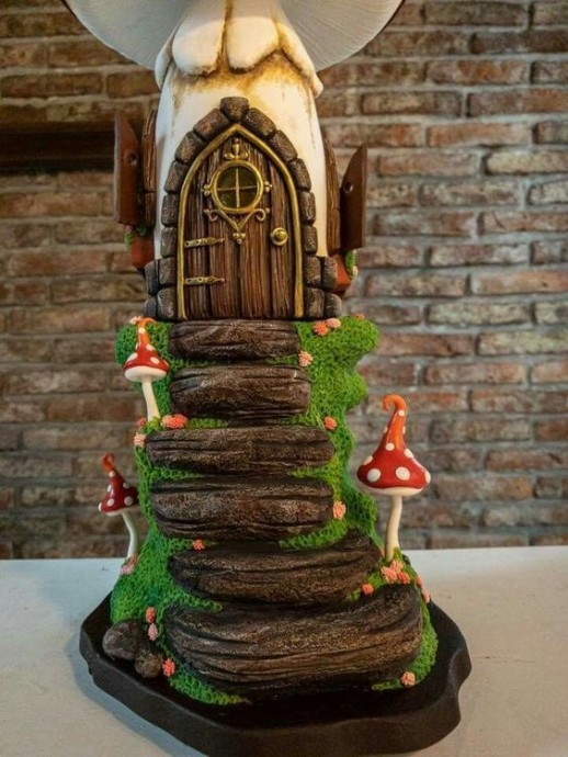 Декоративные сказочные лепные домики