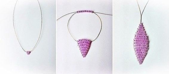 Разноцветный букет из бисера