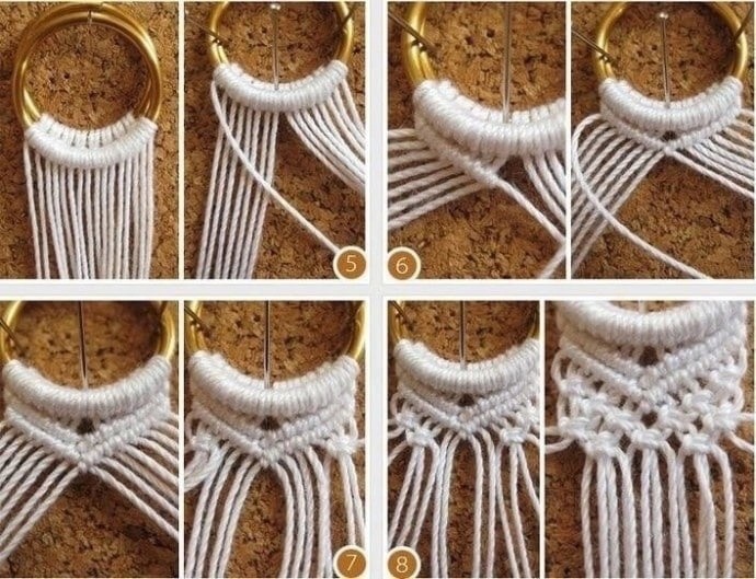 Пояс в технике макраме