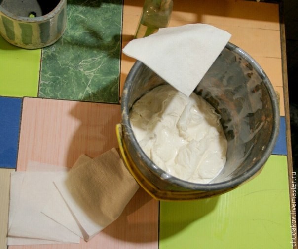 Необычный чайник-светильник из папье-маше