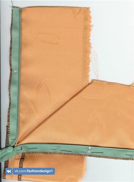 Притачивание потайной молнии