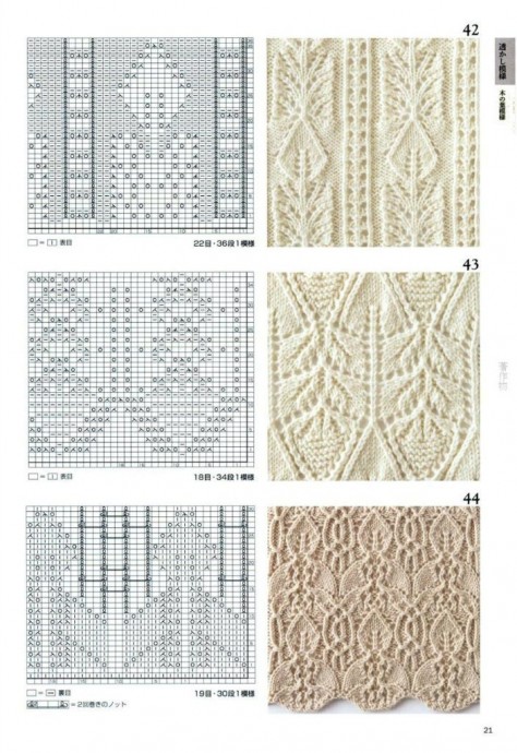 Схемы красивейших узоров