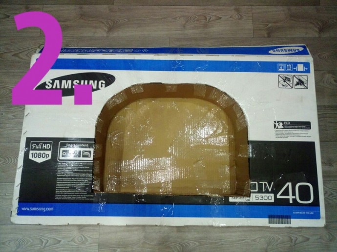 Фальш камин из коробки