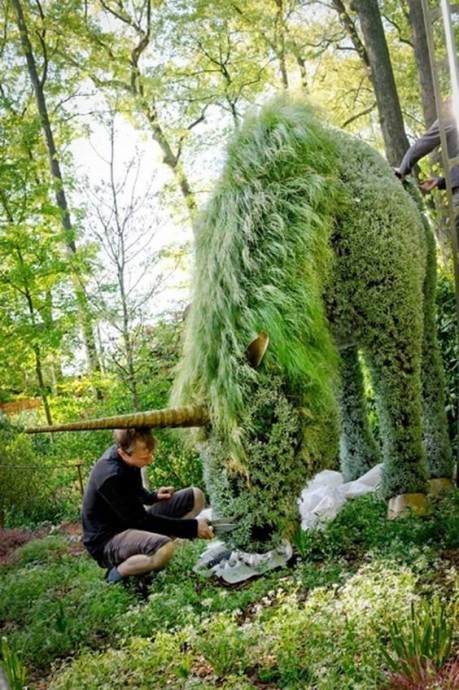 Восхитительные скульптуры из растений