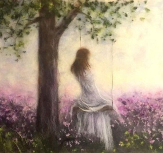 ​Чарующие картины в технике шерстяной акварели