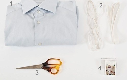 Платье из мужской рубашки