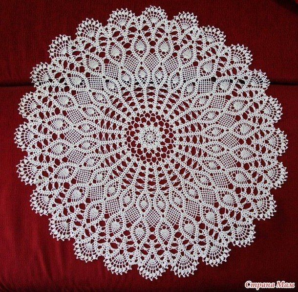 Невероятно красивая узорная салфетка