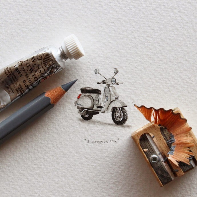 Удивительная миниатюрная живопись от Лорейн Лутс