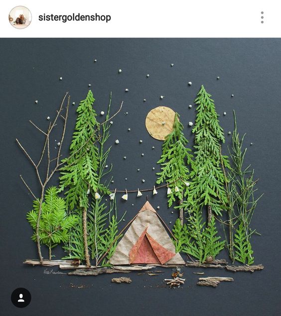 Красивые картины природными материалами