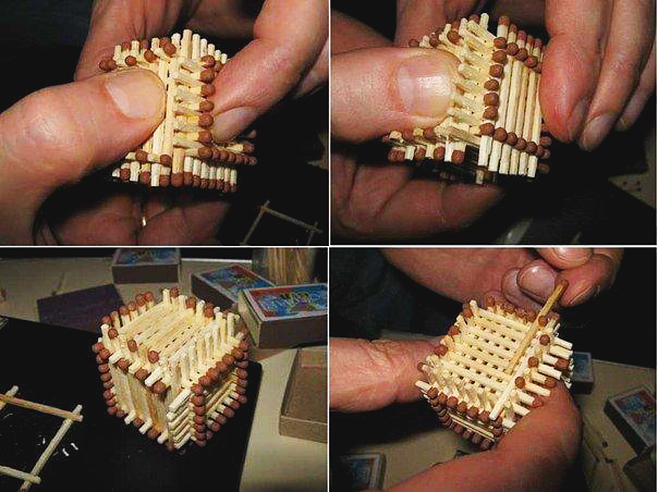 Деревня Рукоделкино: домик из спичек