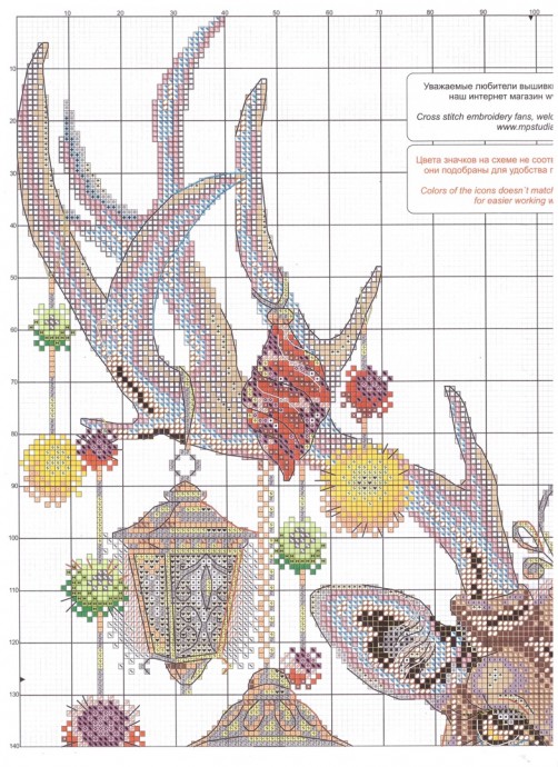 ​Вышиваем прекрасного оленя