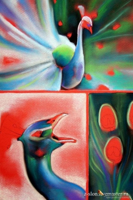 ​Рисуем павлина