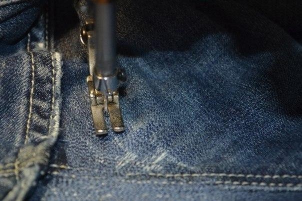 Как заштопать джинсы: мастер-класс