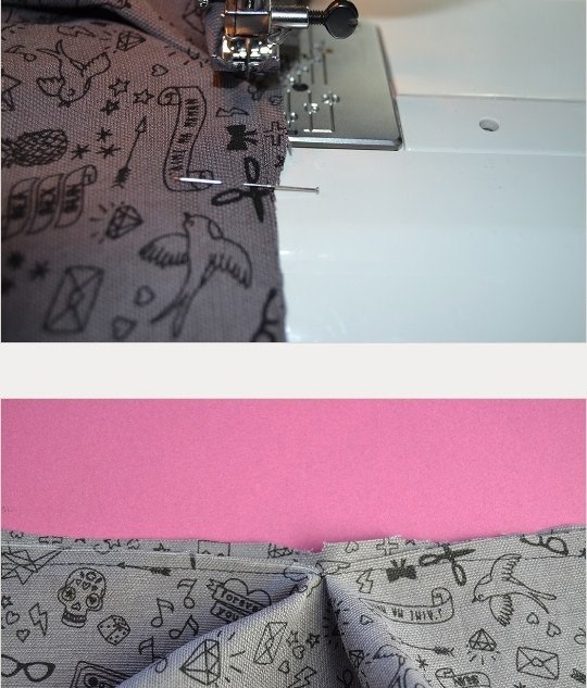 Обработка разреза на рукаве Обработка разреза на рукаве