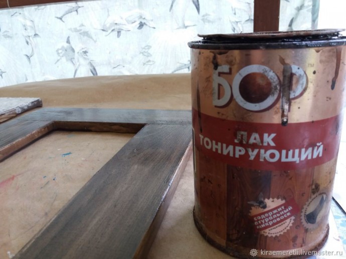 Декорирование рамы для левкаса