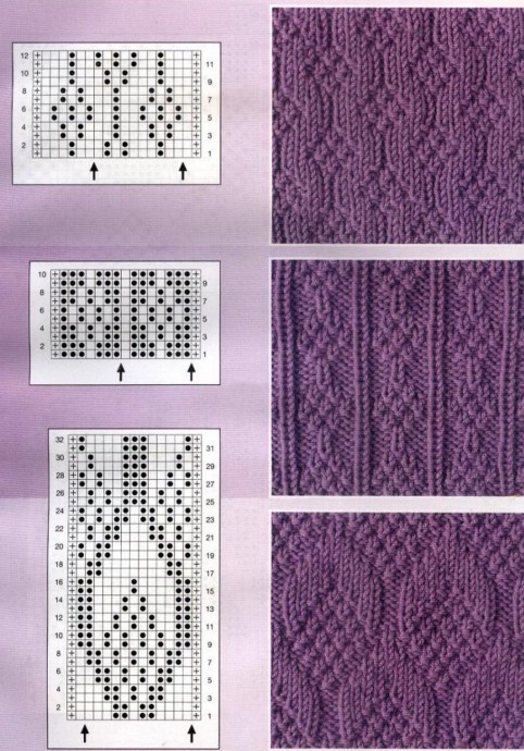 Самые лучшие узоры на спицах