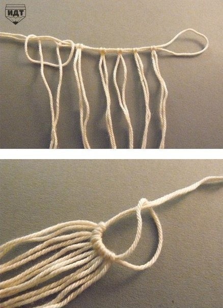 Цветок в технике макраме