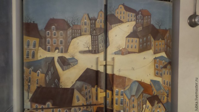 ​Как декорировать холодильник: роспись "Двойная суть"