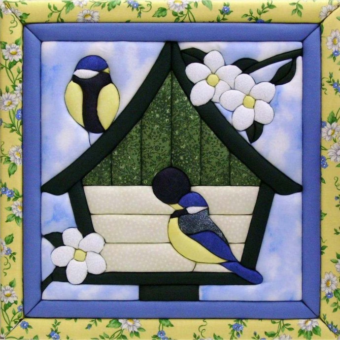 Картины в технике пэчворк: животный мир