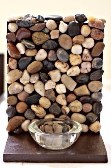 Декор камушками