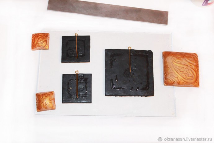 Комплект украшений в технике Мика Шифт