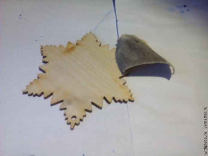 Снежинка в стиле Гжель: роспись с применением традиционного гжельского мазка Снежинка в стиле Гжель: роспись с применением традиционного гжельского мазка