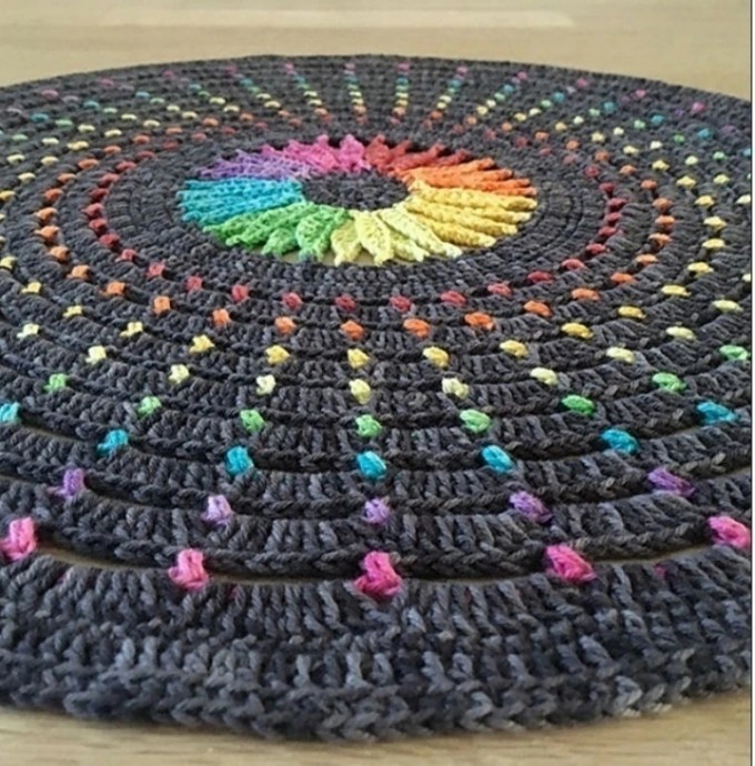 Узор для кругового цветного вязания