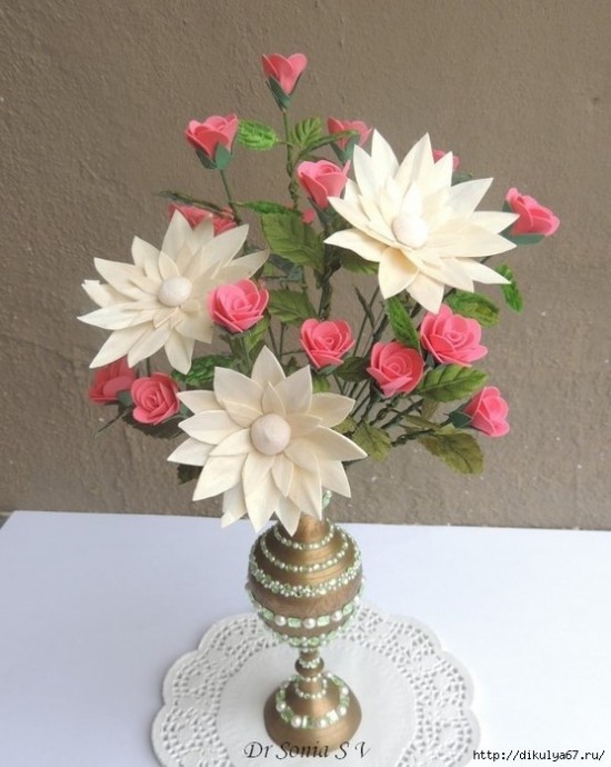 Розочки из фоамирана