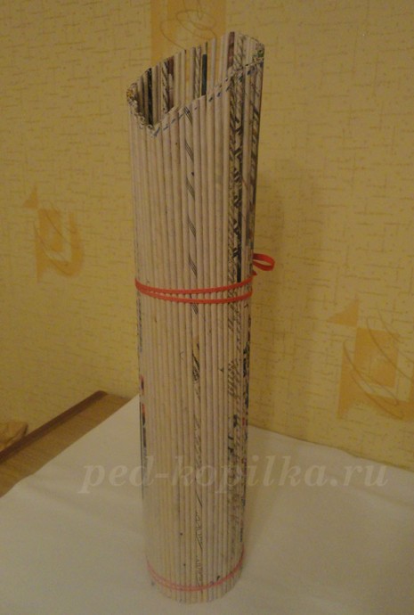 Ваза из газетных трубочек: мастер-класс Ваза из газетных трубочек: мастер-класс