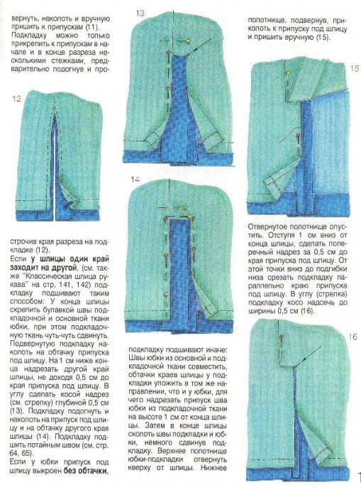 Подкладка на юбке