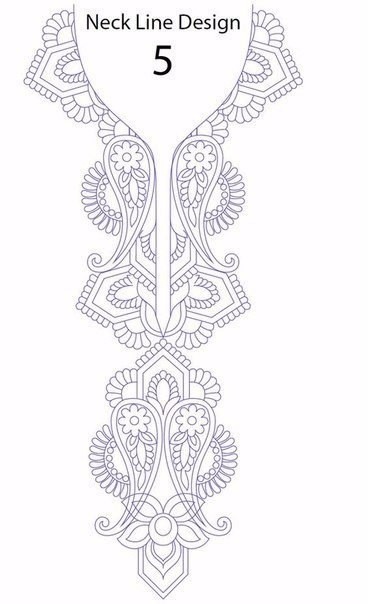 Узоры для вышивки горловины