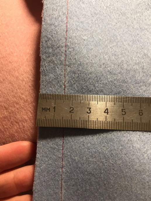 Обработка двухсторонней или двухслойной ткани