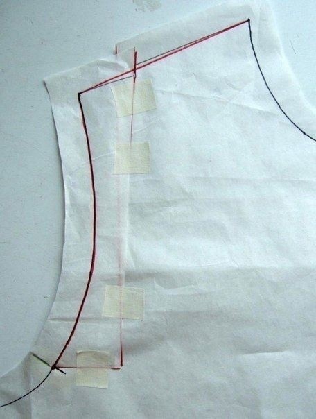 Уменьшаем плечевой шов