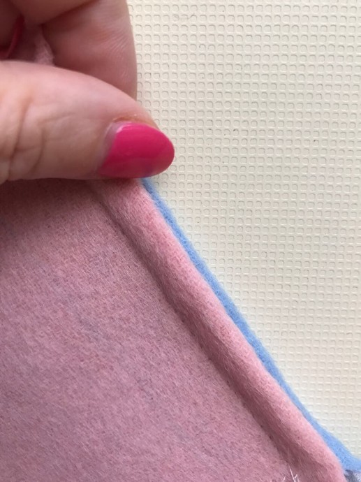 Обработка двухсторонней или двухслойной ткани