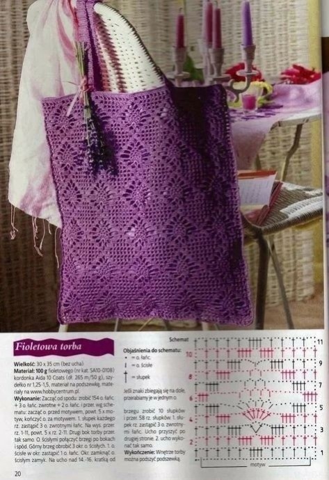 ​Подборка простых сумочек крючком