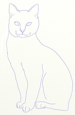 Рисуем кошку