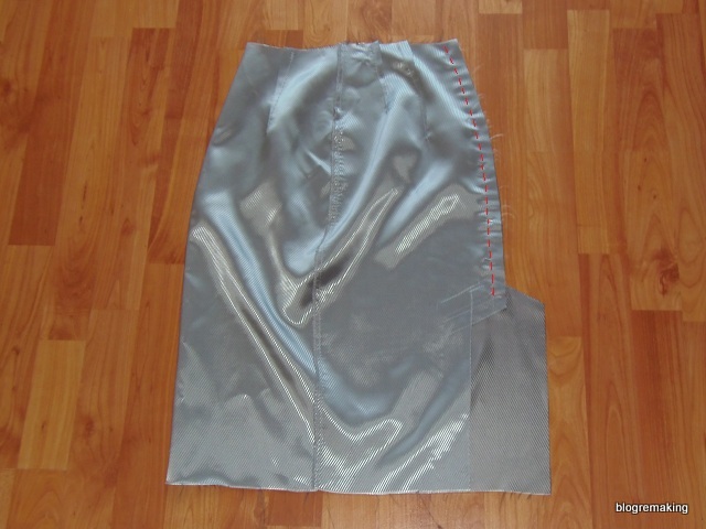 Технология обработки шлицы в изделиях с подкладкой