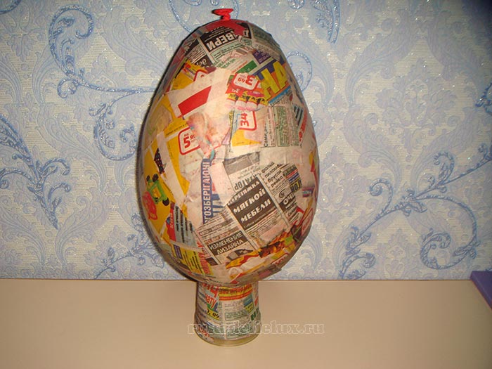 Ваза в технике папье-маше своими руками