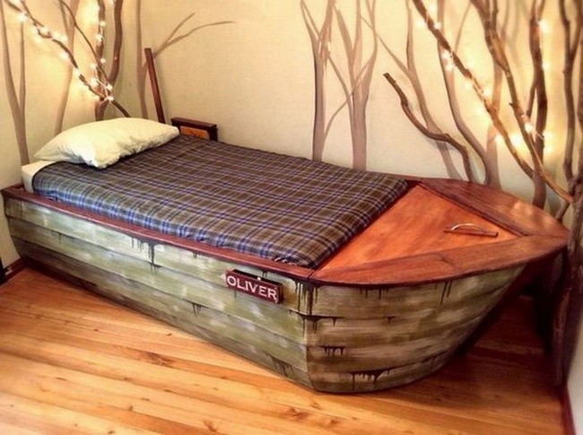 Оригинальная детская кровать-корабль своими руками