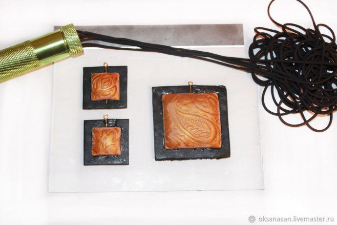 Комплект украшений в технике Мика Шифт