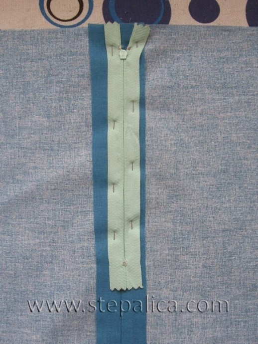 Молния под складку