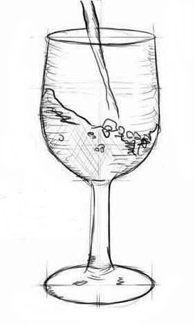 Рисуем бокал