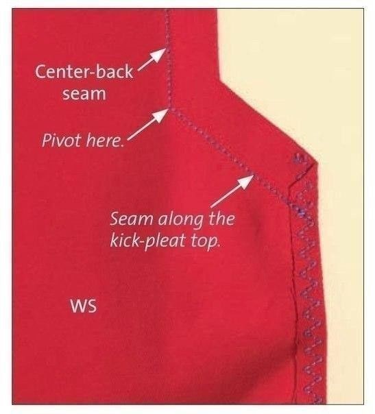 Как сделать шлицу на юбке