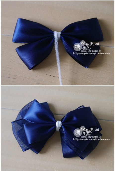 Делаем бантик из лент: мастер-класс