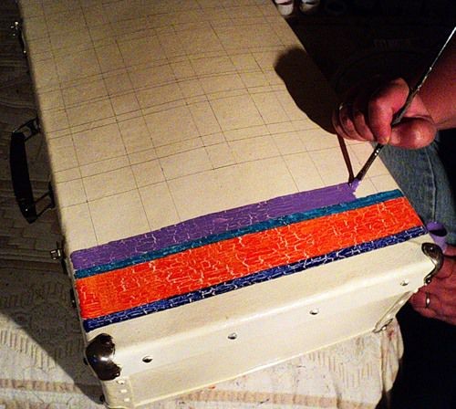 Декорируем старый чемодан