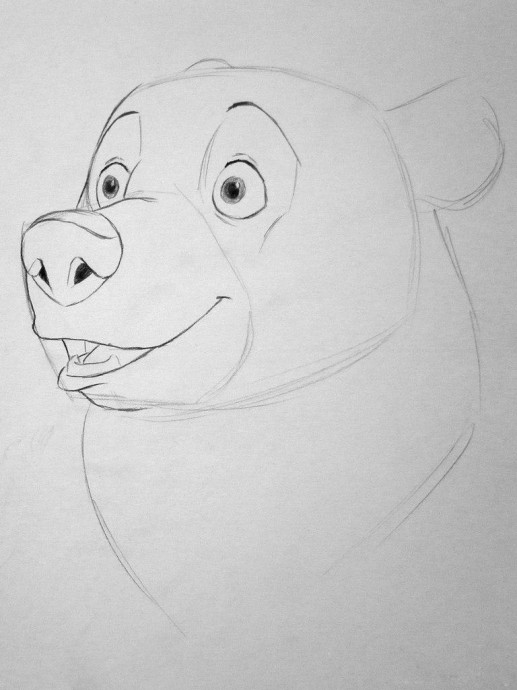 Рисуем забавного мишку